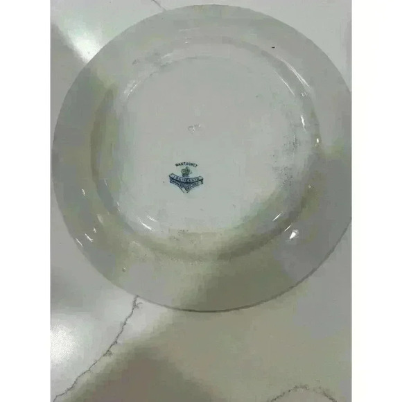 Nantucket By j&G Meakin Dinner Plates (set 6) 2 Have Chips 1 Has Been Glued Back - Picture 15 of 16